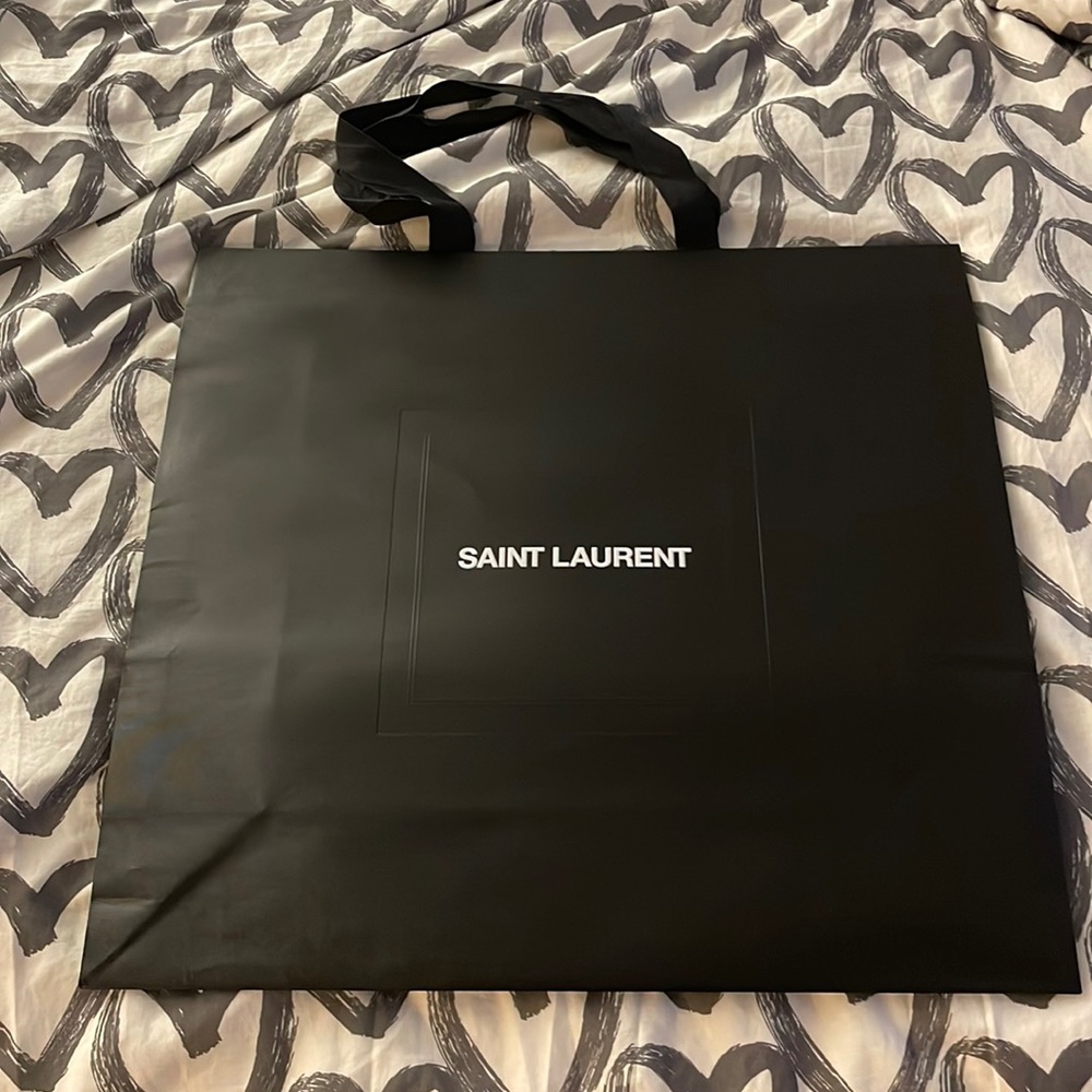 YSL X-Large paper bag 24x24